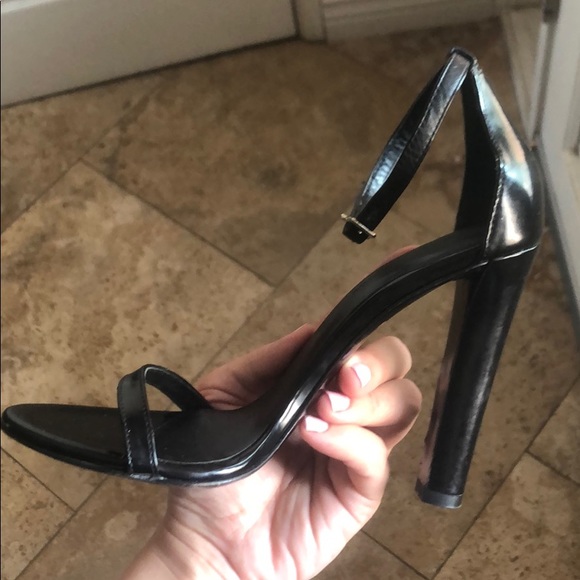 Alexander Wang Black Ankle Strap Heels